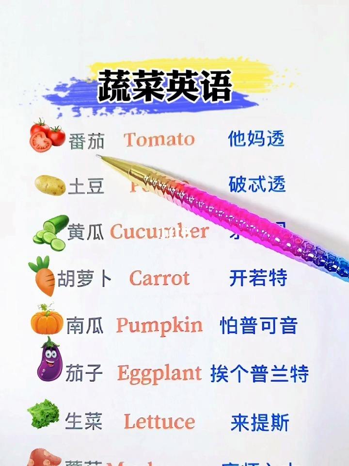 蔬菜的英文怎么说(蔬菜的英文怎么说vegetable)